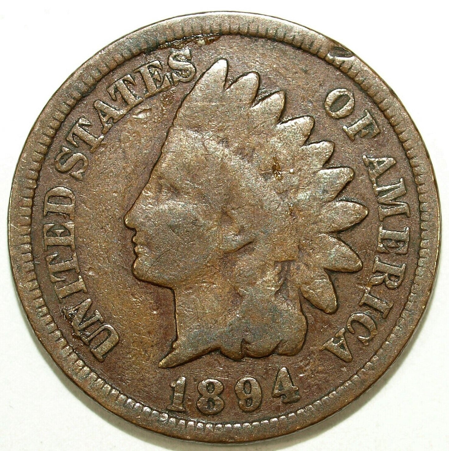 1894 Indian Head Circulated Cent ☆☆ Great Set Filler ☆☆ 455