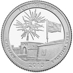 2013 S Fort Mchenry Maryland Silver Proof Quarter ☆☆ National Parks ATB ☆☆