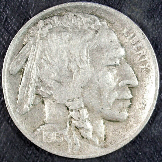 1913 S Type 2 Buffalo Nickel ☆☆ Circulated Full Horn ☆☆ Great Set Filler 104