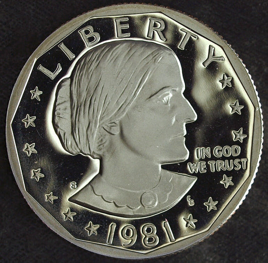 1981 S Proof Clad Susan B. Anthony Dollar ☆☆ Great For Sets ☆☆ 303