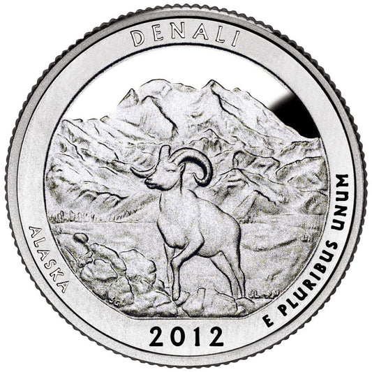 2012 S Alaska Denali Clad Proof Quarter ☆☆ National Parks ATB ☆☆