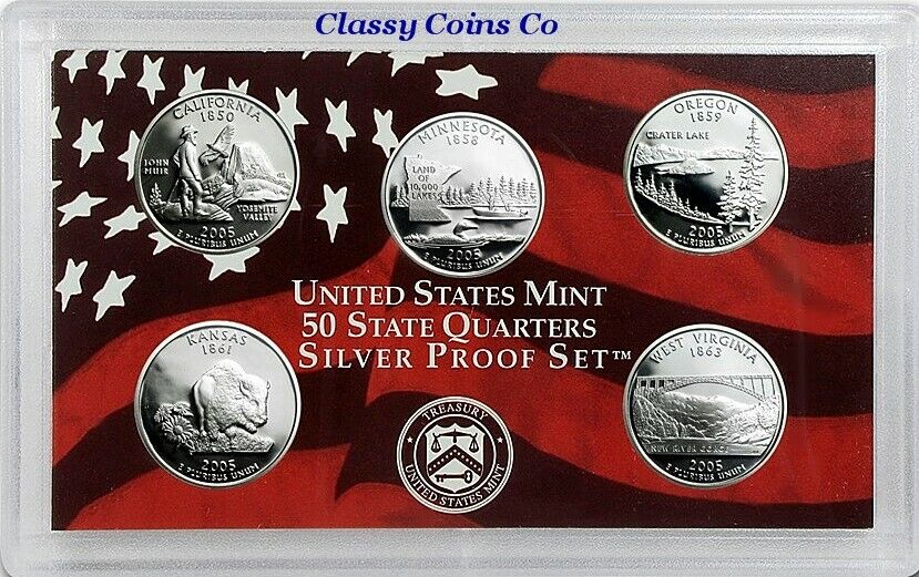 2005 S US Silver Proof Set ☆☆ Great For Sets ☆☆ 11 Proof Coins ☆☆