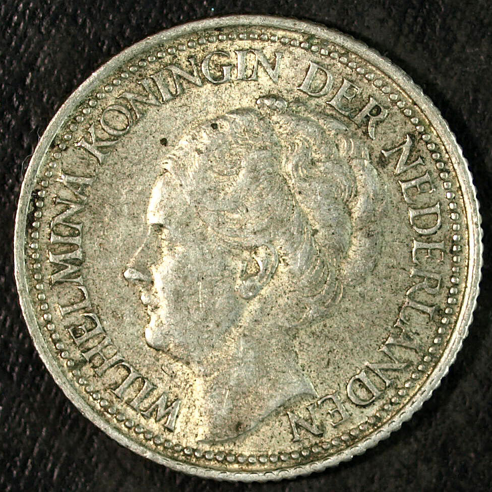 1947 Netherlands  1/4 G ☆☆ Circulated Toned ☆☆ Great Collectible 190