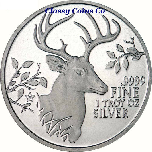 2015 Texas "Whitetail Deer" 1 oz .9999 Silver ☆☆ Great Collectible ☆☆