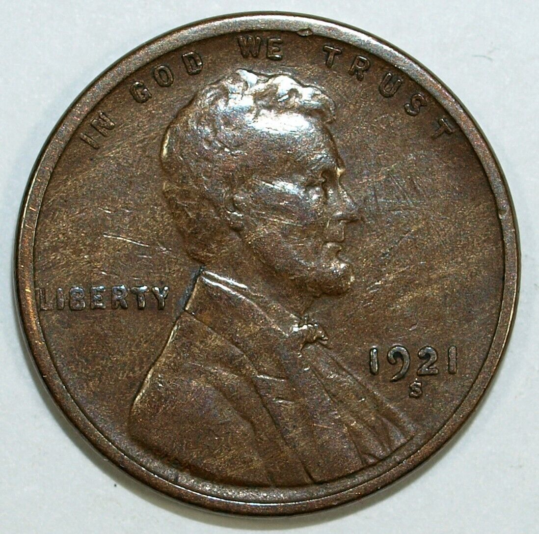 1921 S Lincoln Cent ☆☆ Circulated ☆☆ Great Set Filler 314