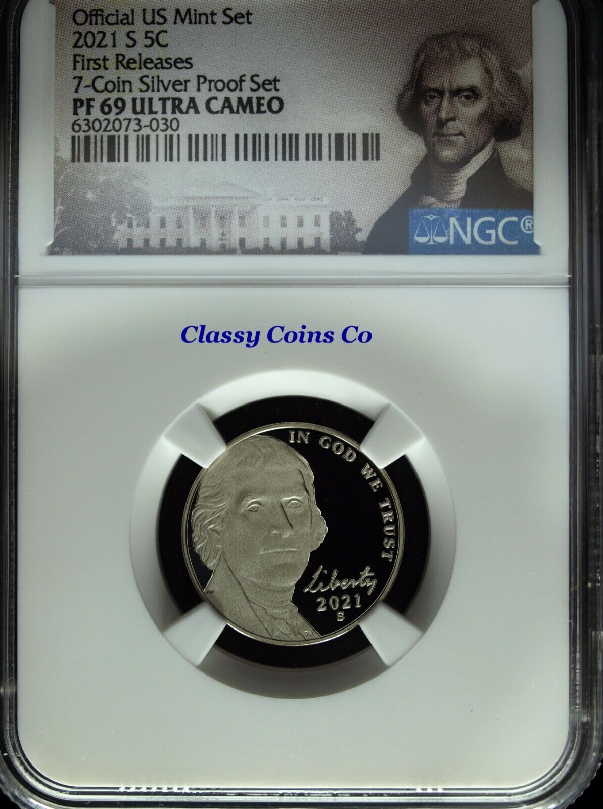 2021 S NGC PF 69 UCAM Jefferson Nickels ☆☆ First Release ☆☆ Silver Set Label