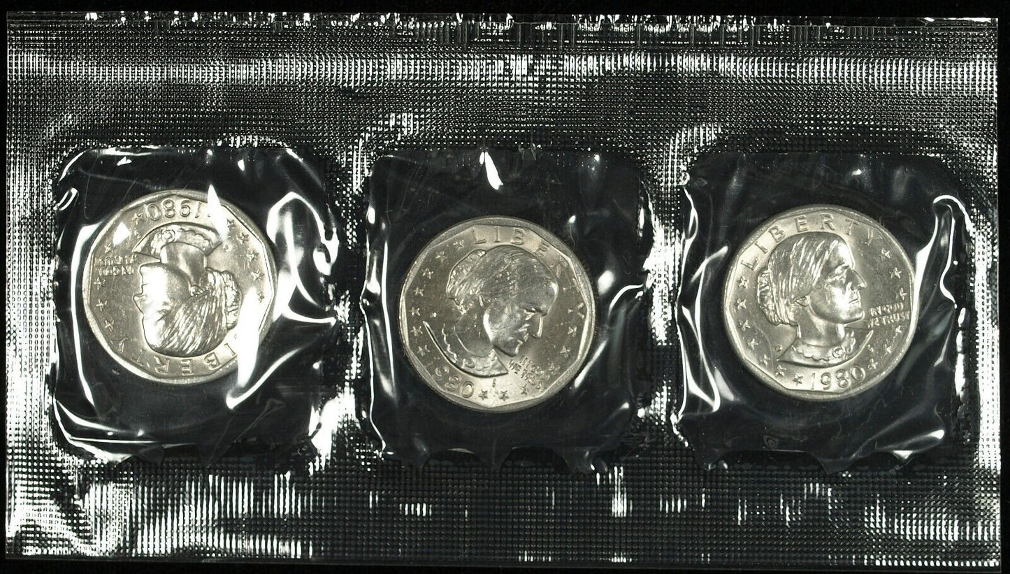 1980 Susan B. Anthony Dollar Souvenir Set ☆☆ Great Collectible ☆☆ 501