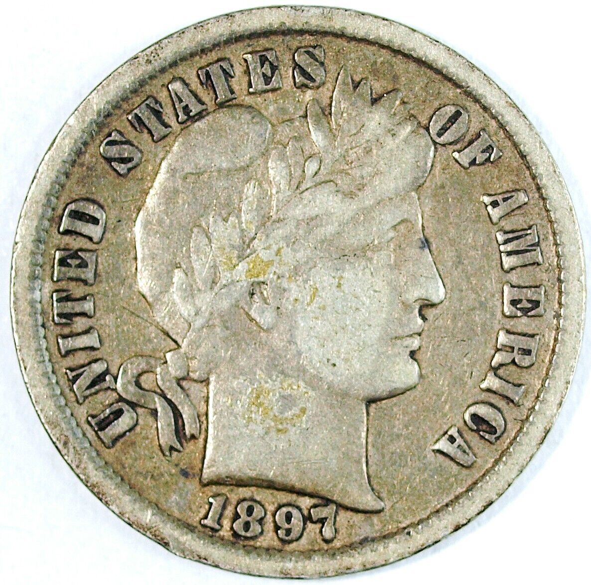 1897 P Barber Silver Dime ☆☆ Circulated ☆☆ Great Set Filler 253