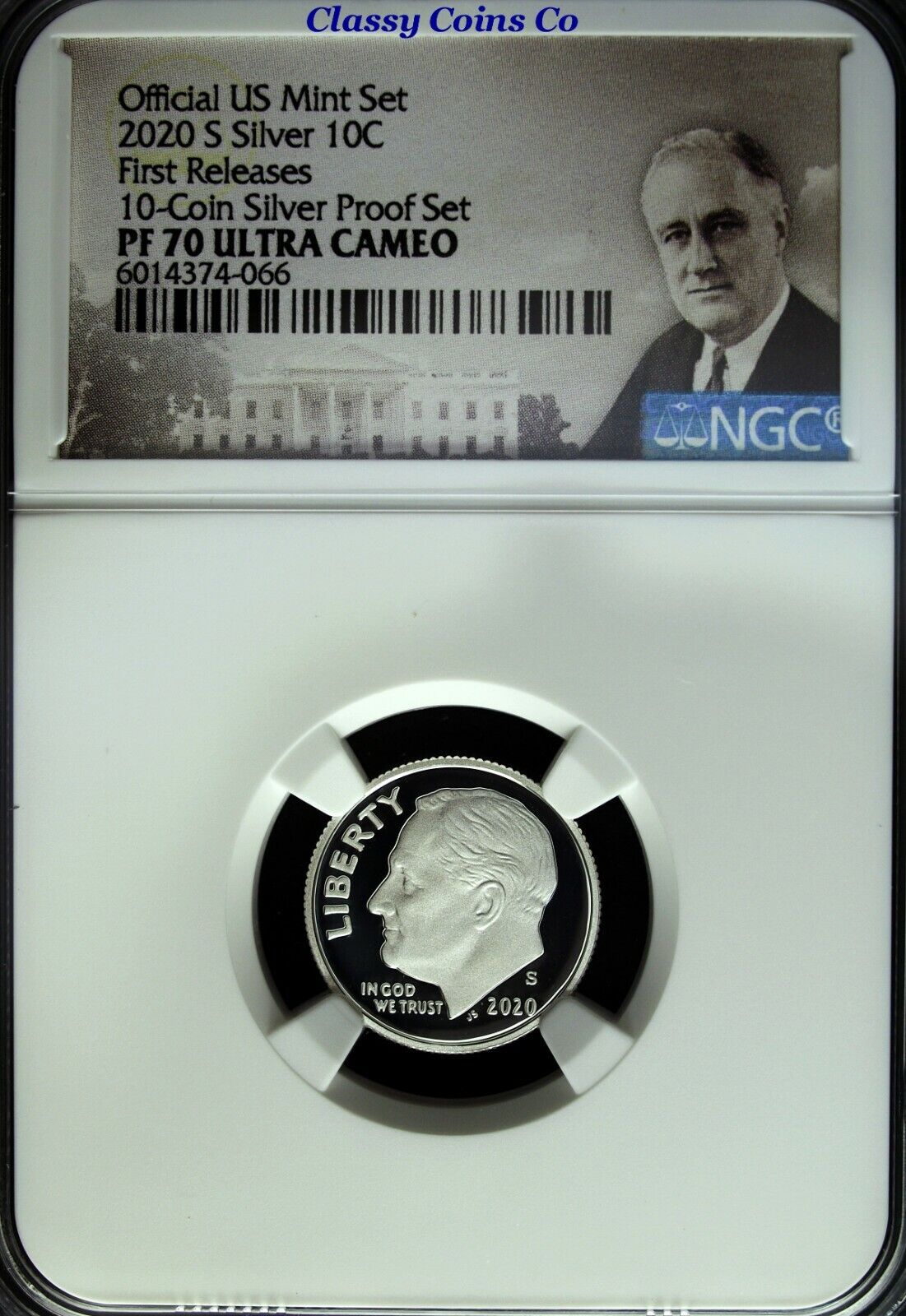 2020 S NGC PF 70 UCAM Silver Roosevelt Dime ☆☆ First Release ☆☆ .999 Fine Silver