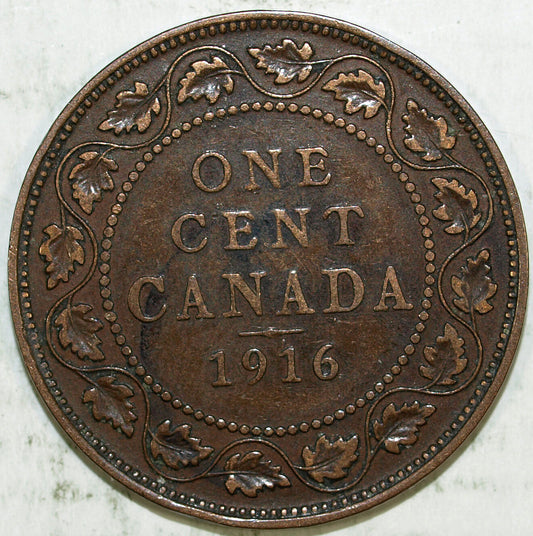 1916 Canada Large Cent ☆☆ Circulated ☆☆ Great Set Fillers 522