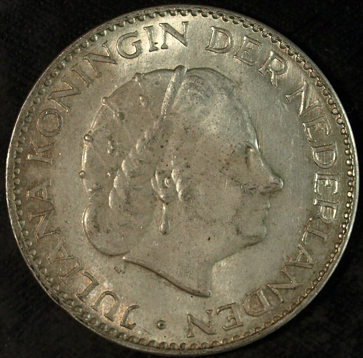 1955 Netherlands  1 Gulden ☆☆ UnCirculated Toned ☆☆ Great Collectible 199