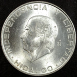 1956 Mexico Cinco 5 Pesos Silver Hidalgo Uncirculated ☆☆ 301