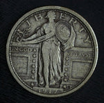 1917 P Type 1 Standing Liberty Silver Quarter ☆☆ Circulated ☆☆Great Book Filler