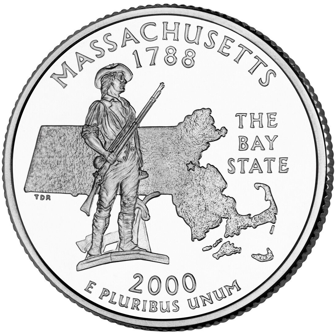 2000 S Massachuesetts State Clad Proof Washington Quarter ☆☆ Great Collectible ☆