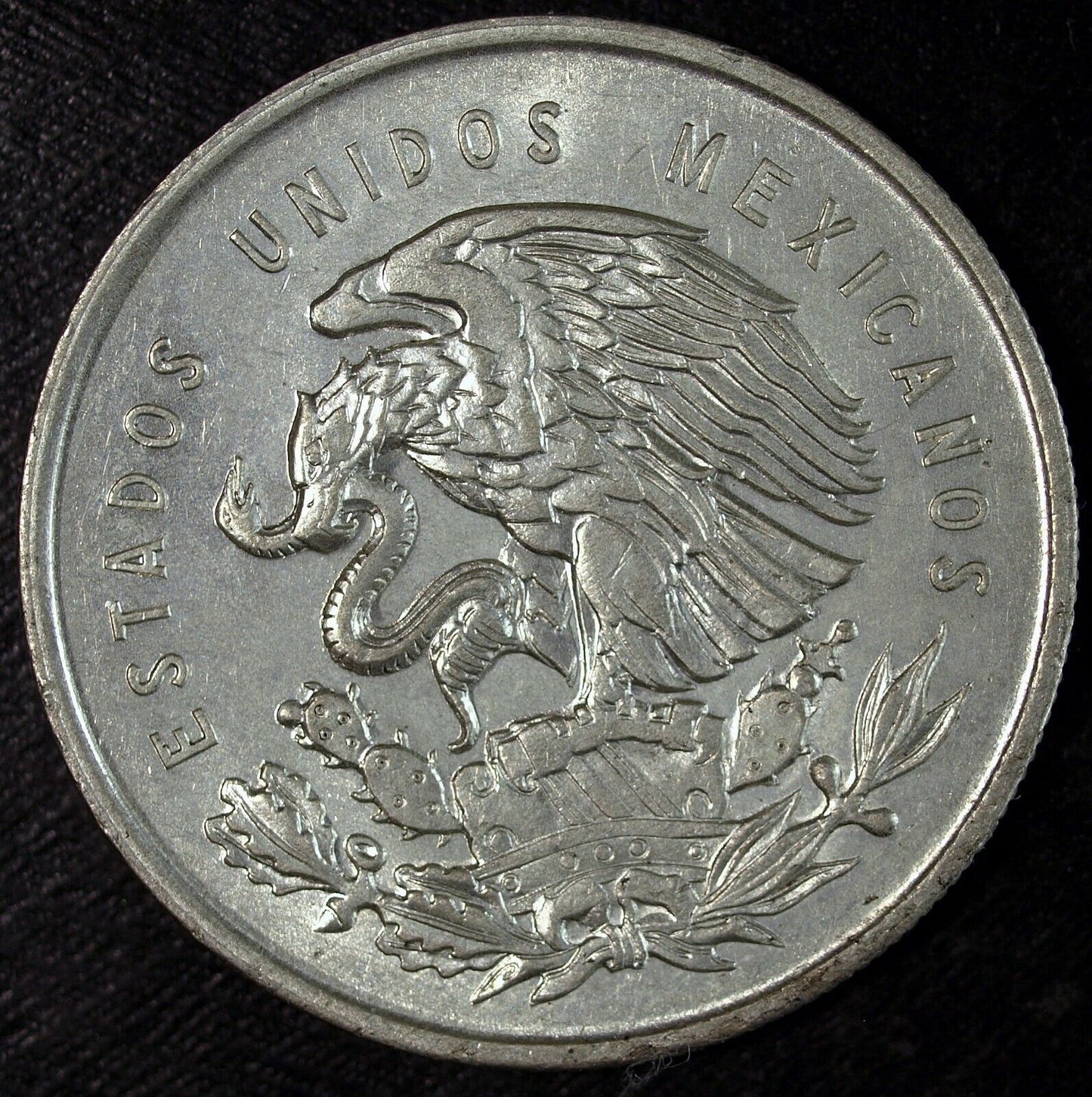 1950 Mexico Morelos One Silver Peso Uncirculated ☆☆ 240