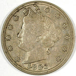 1883 No Cents Liberty V Nickel ☆☆ Circulated ☆☆ Great Set Filler 300