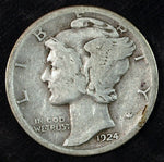 1924 S Mercury Silver Dime ☆☆ Circulated ☆☆ Great Set Filler 648