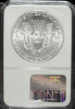 1989 NGC MS 70 American Silver Eagle ☆☆ Uncirculated ☆☆ 002