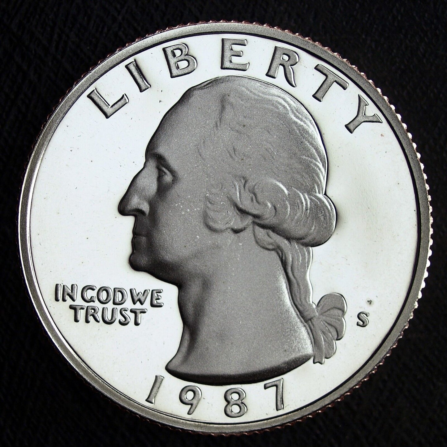 1987 S Gem Proof Clad Washington Quarter ☆☆ Ultra Cameo ☆☆ Nice Details