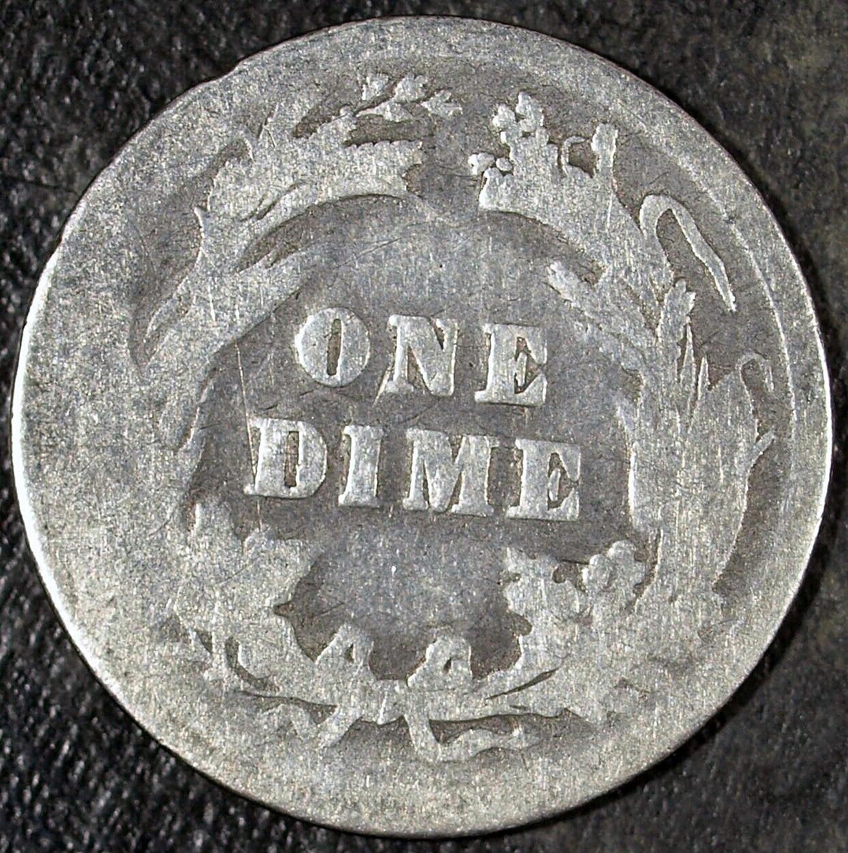 1892 P Barber Silver Dime ☆☆ Circulated ☆☆ Great Set Filler 323