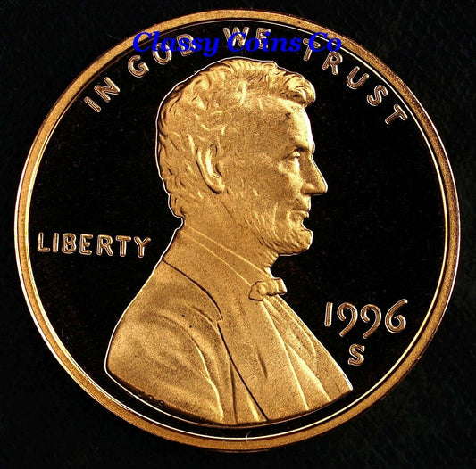 1996 S Proof Lincoln Cent ☆☆ Deep Mirrors ☆☆ Fresh From Proof Set ☆☆