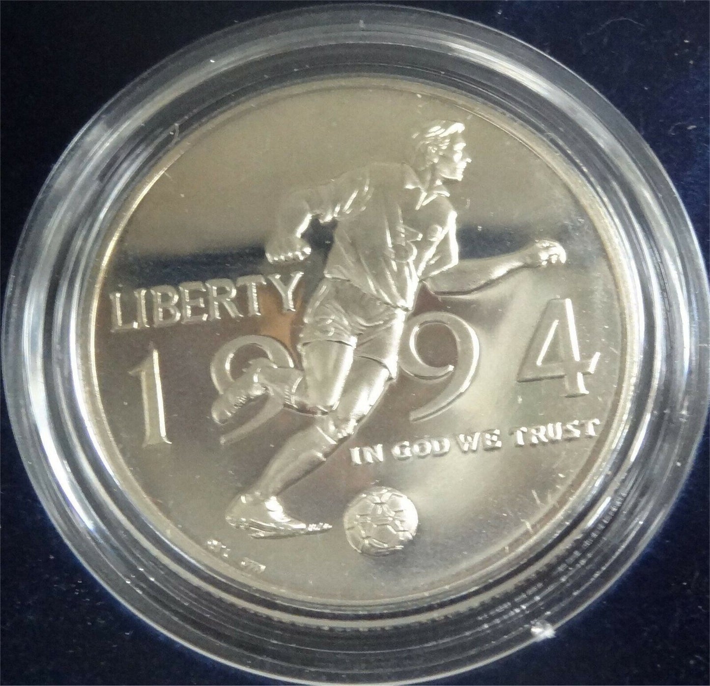 1994 S Proof Silver World Cup USA Comm. Dol/Half Set ☆☆ Box W/COA