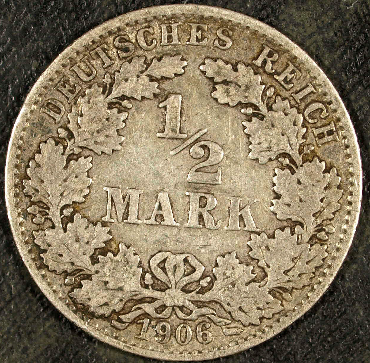 1906 E 1/2 German Half Mark ☆☆ Circulated ☆☆ Great for Sets 159