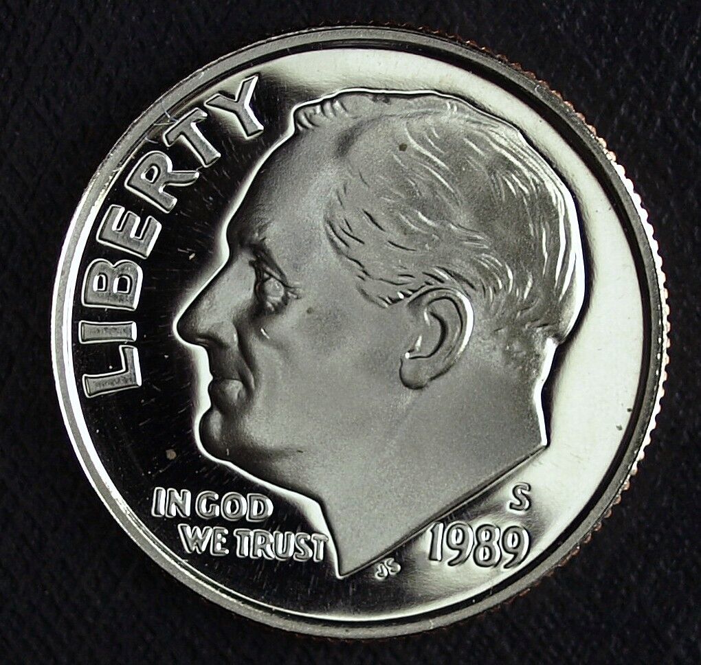 1989 S Proof Roosevelt Dime ☆☆Deep Mirrors ☆☆ Fresh From Proof Set ☆☆