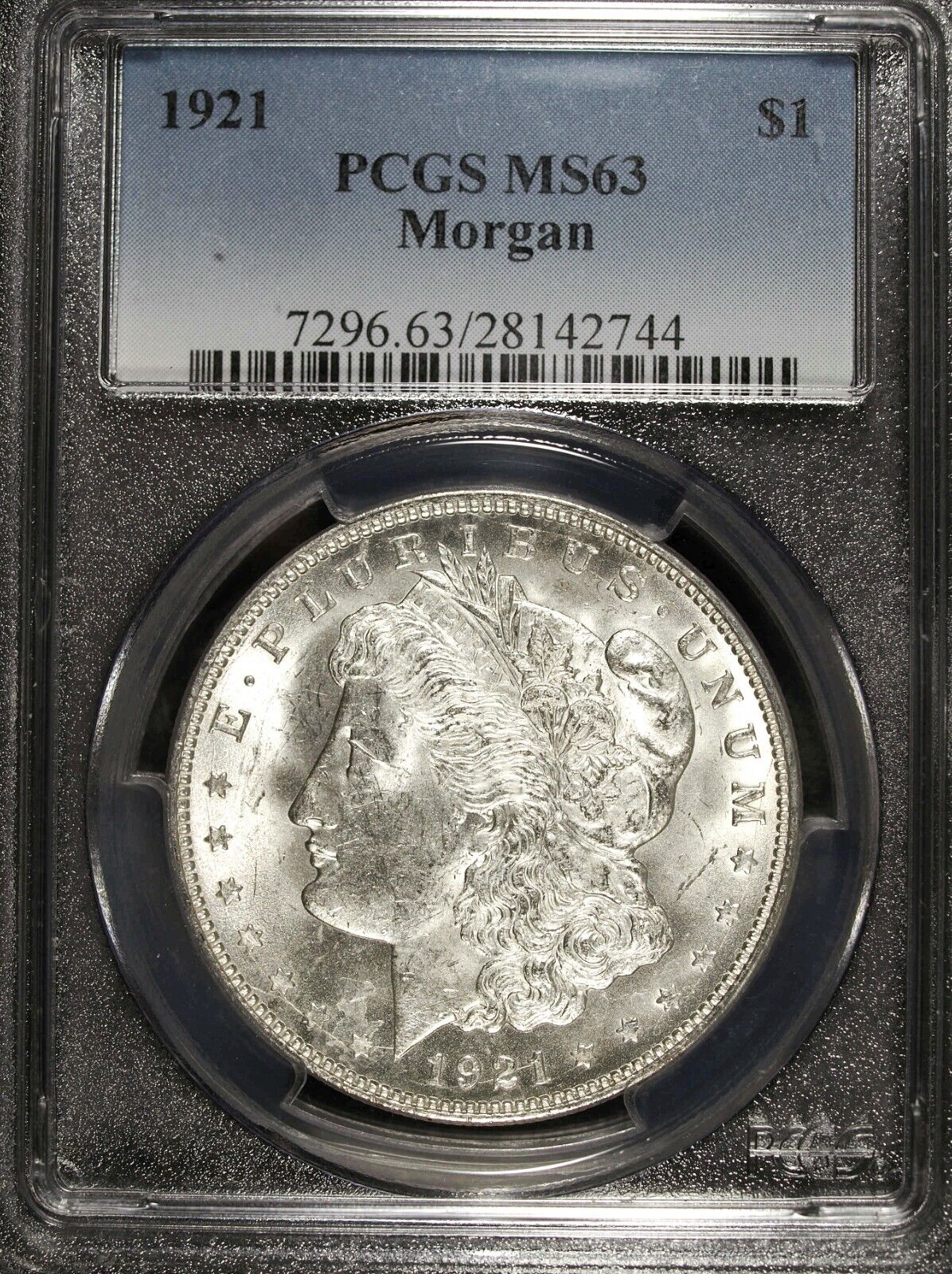 1921 P PCGS MS 63 Morgan Silver Dollar ☆☆ VAM Spiked Tail Feather ☆☆ 744