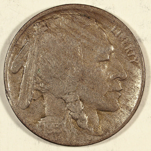 1913 D Type 2 Buffalo Nickel ☆☆ Circulated ☆☆ Key Coin 116