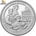 2017 S Ellis Island New Jersey Silver Proof Quarter ☆☆ National Parks ATB ☆☆