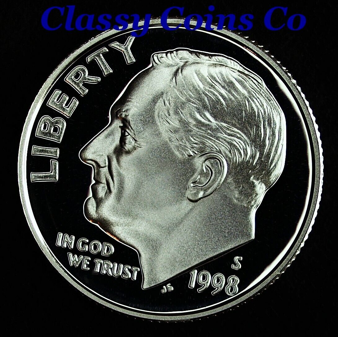 1998 S Silver Proof Roosevelt Dime ☆☆ Great for Sets ☆☆ Fresh Out of Proof Set