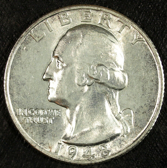 1948 S Washington Silver Quarter ☆☆ UnCirculated ☆☆ Great For Sets 402