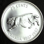 1967 Canada Silver Quarter 25 cents ☆☆ UnCirculated ☆☆ Great Set Filler 403