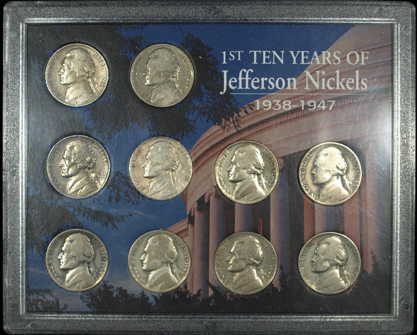 1938-1947 Jefferson Nickel Set ☆☆ Circulated Nickels ☆☆ Silver & Nickel