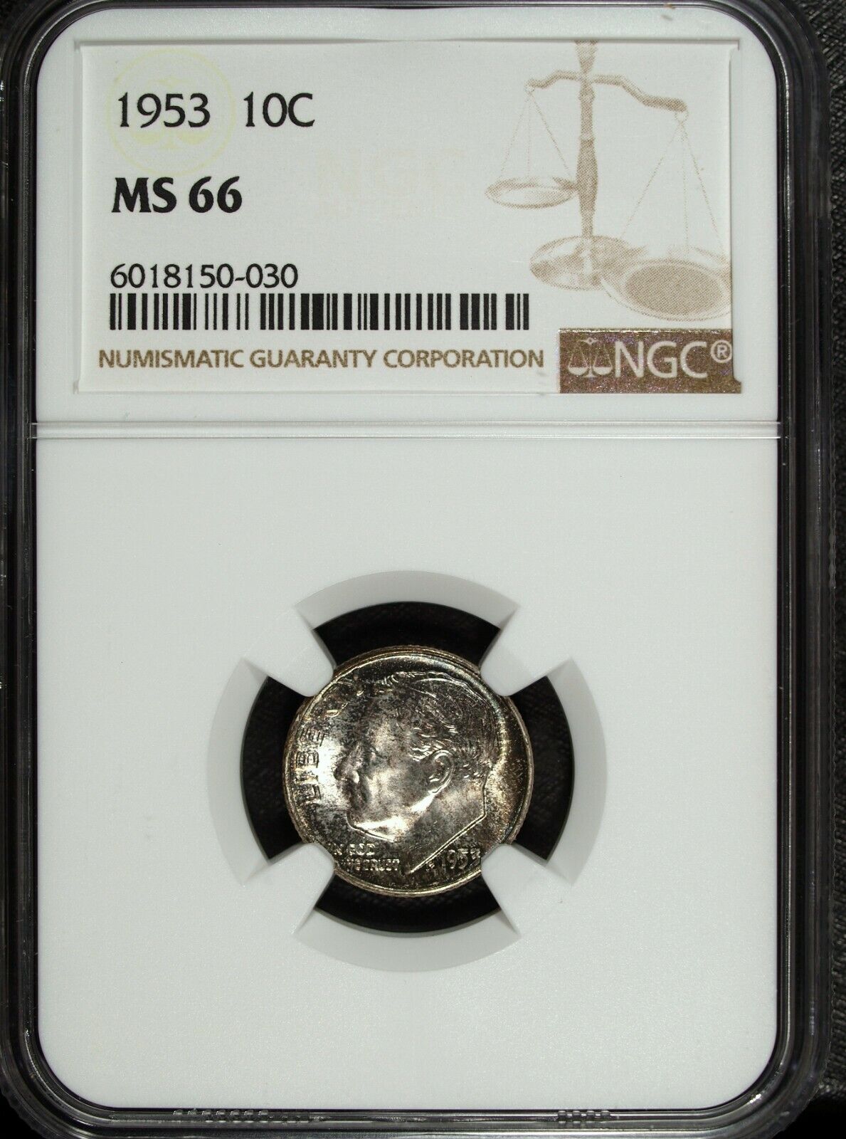 1953 P NGC MS 66 Roosevelt Silver Dime ☆☆ Great For Sets ☆☆ 030