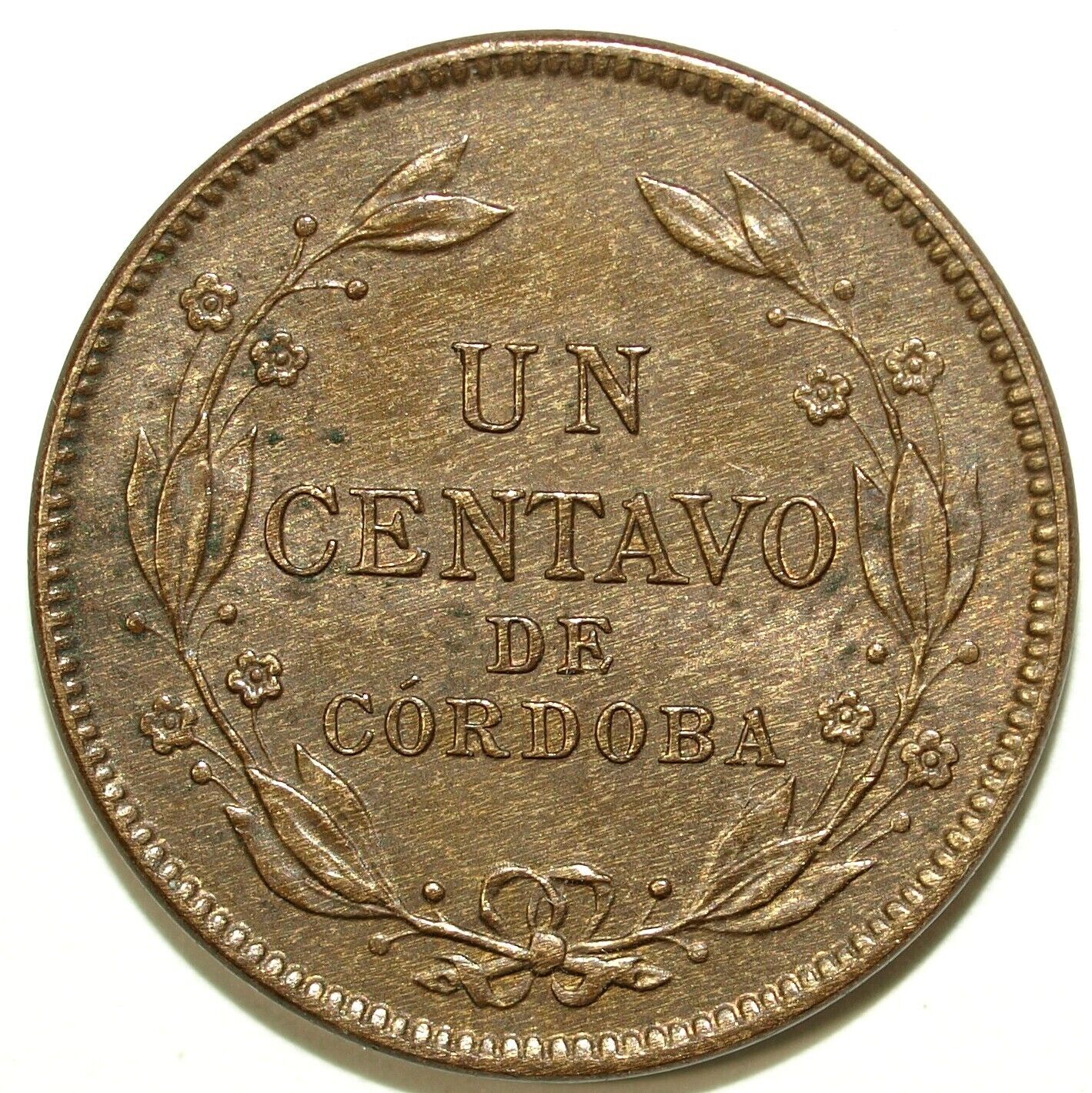 1940 República De Nicaragua Un Centavo ☆☆ Circulated ☆☆ Great Collectible 201