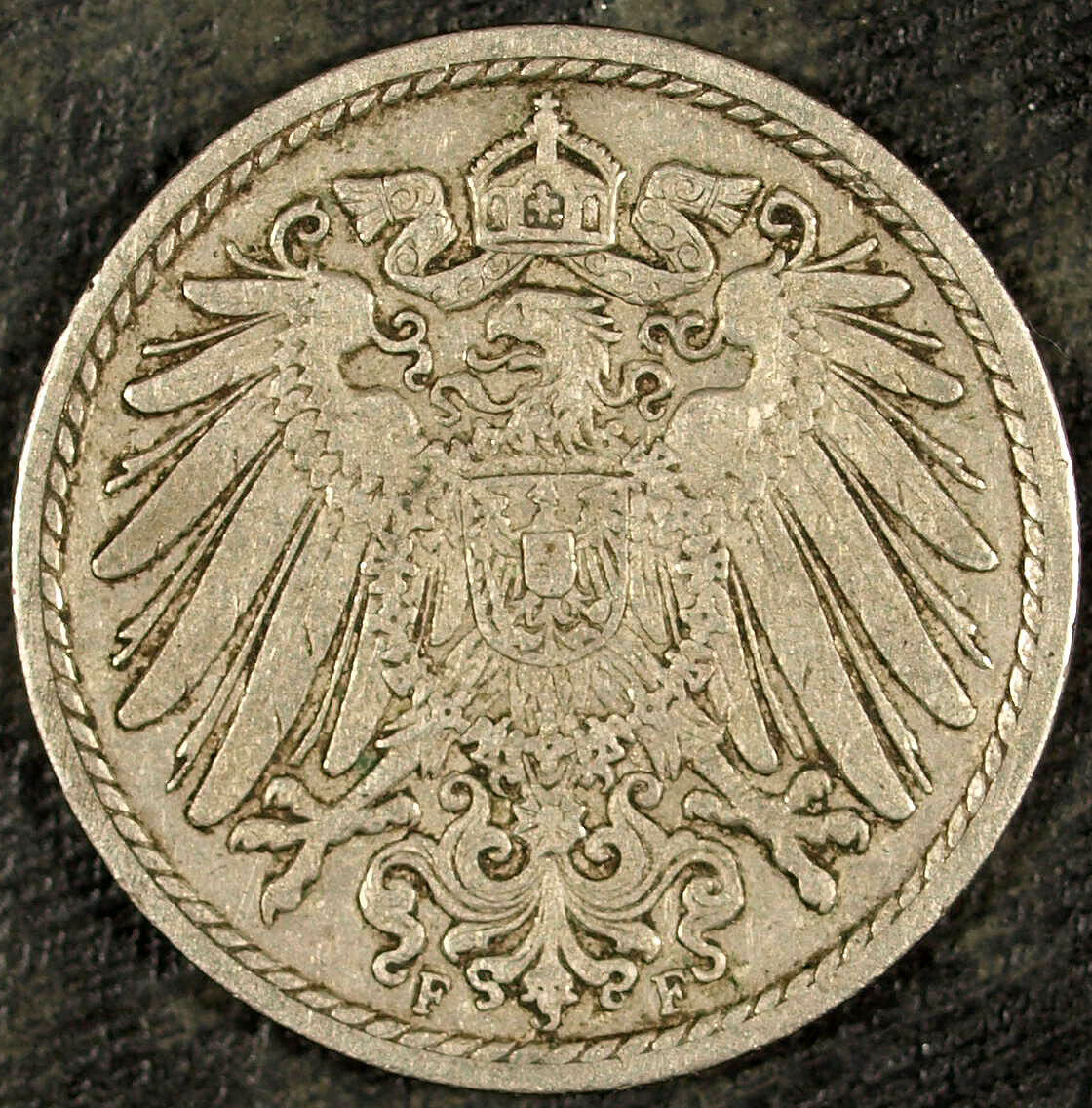 1907 German 5 Pfennig ☆☆ Circulated ☆☆ Great for Sets 161
