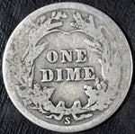 1914 S Barber Silver Dime ☆☆ Circulated ☆☆ Great Set Filler 309