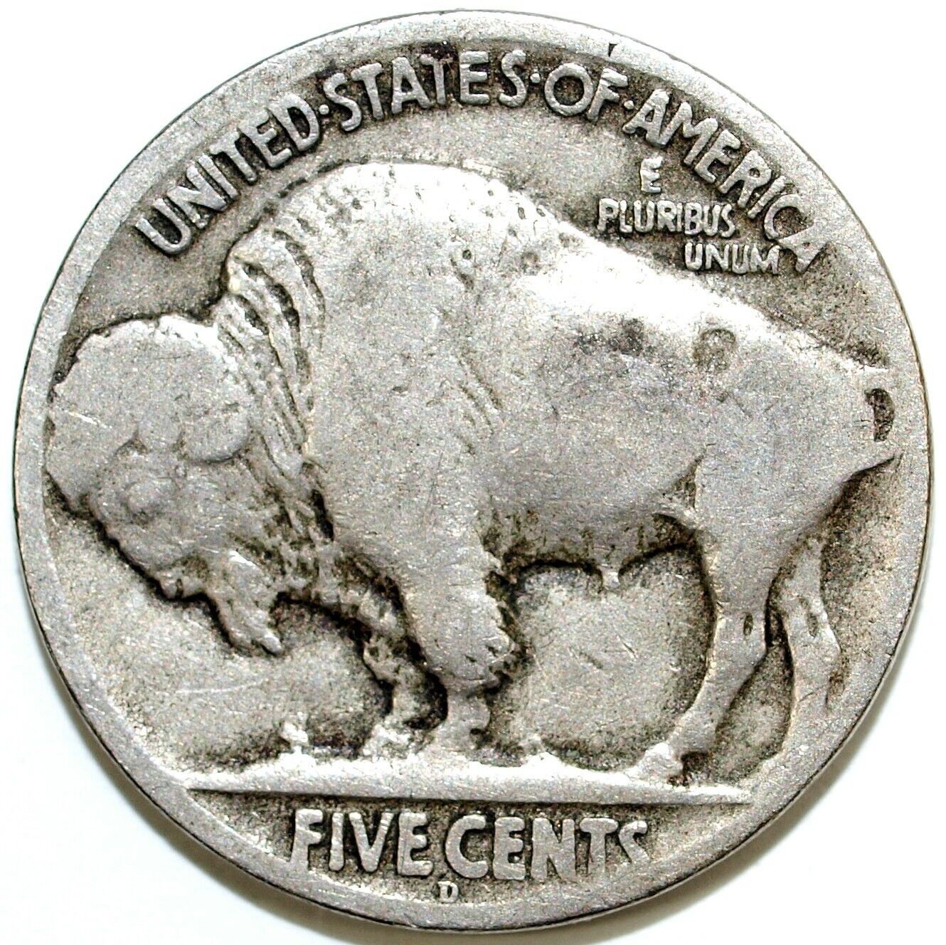 1924 D Buffalo Nickel ☆☆ Circulated Nickel ☆☆ Great Set Filler 401