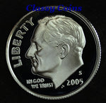 2005 S Clad Proof Roosevelt Dime ☆☆ Ultra Cameos ☆☆ Fresh Out of Proof Set