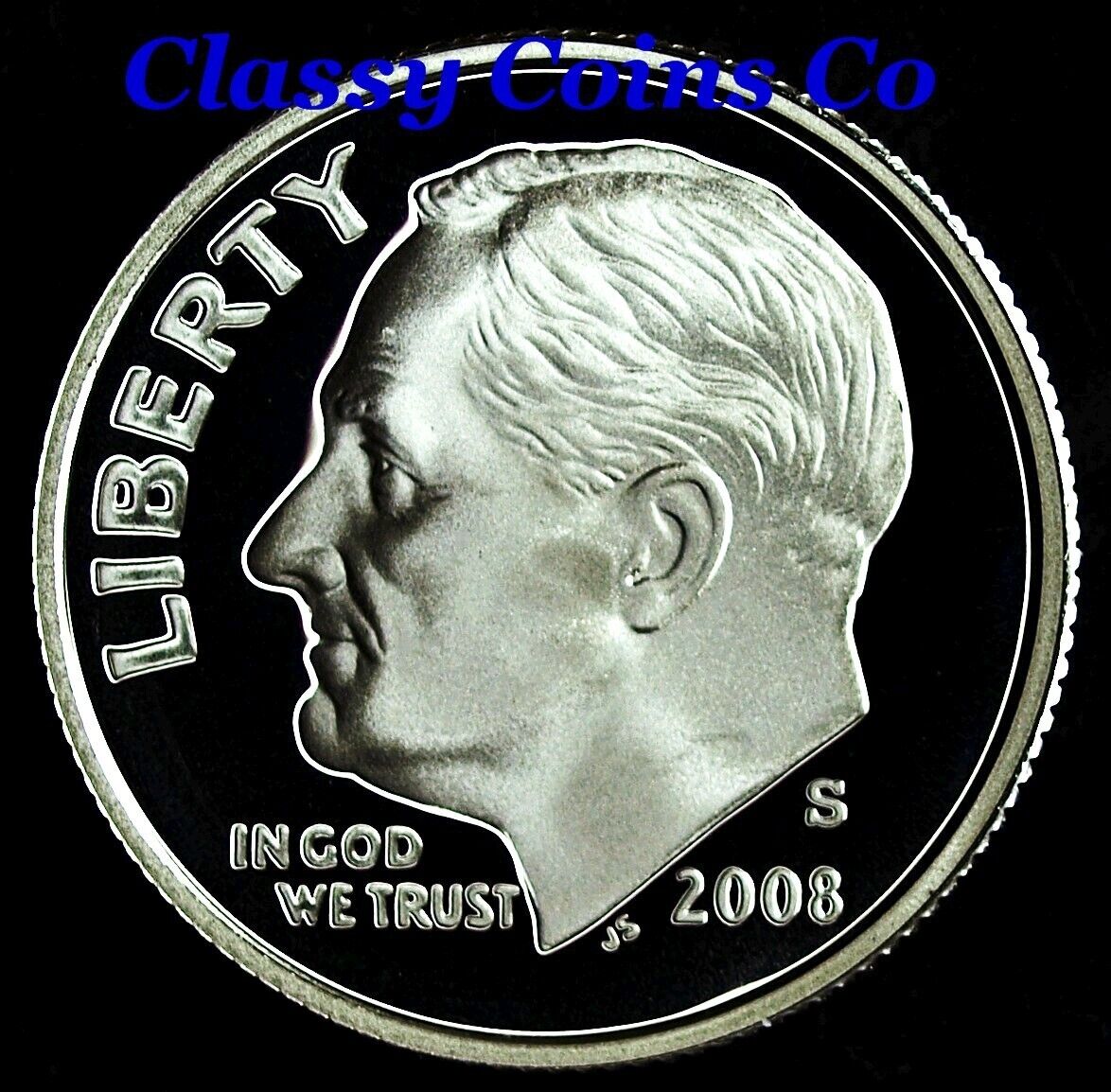 2008 S Clad Proof Roosevelt Dime ☆☆ Great for Sets ☆☆ Fresh Out of Proof Set