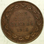 1916 Canada Large Cent ☆☆ Circulated ☆☆ Great Set Fillers 201