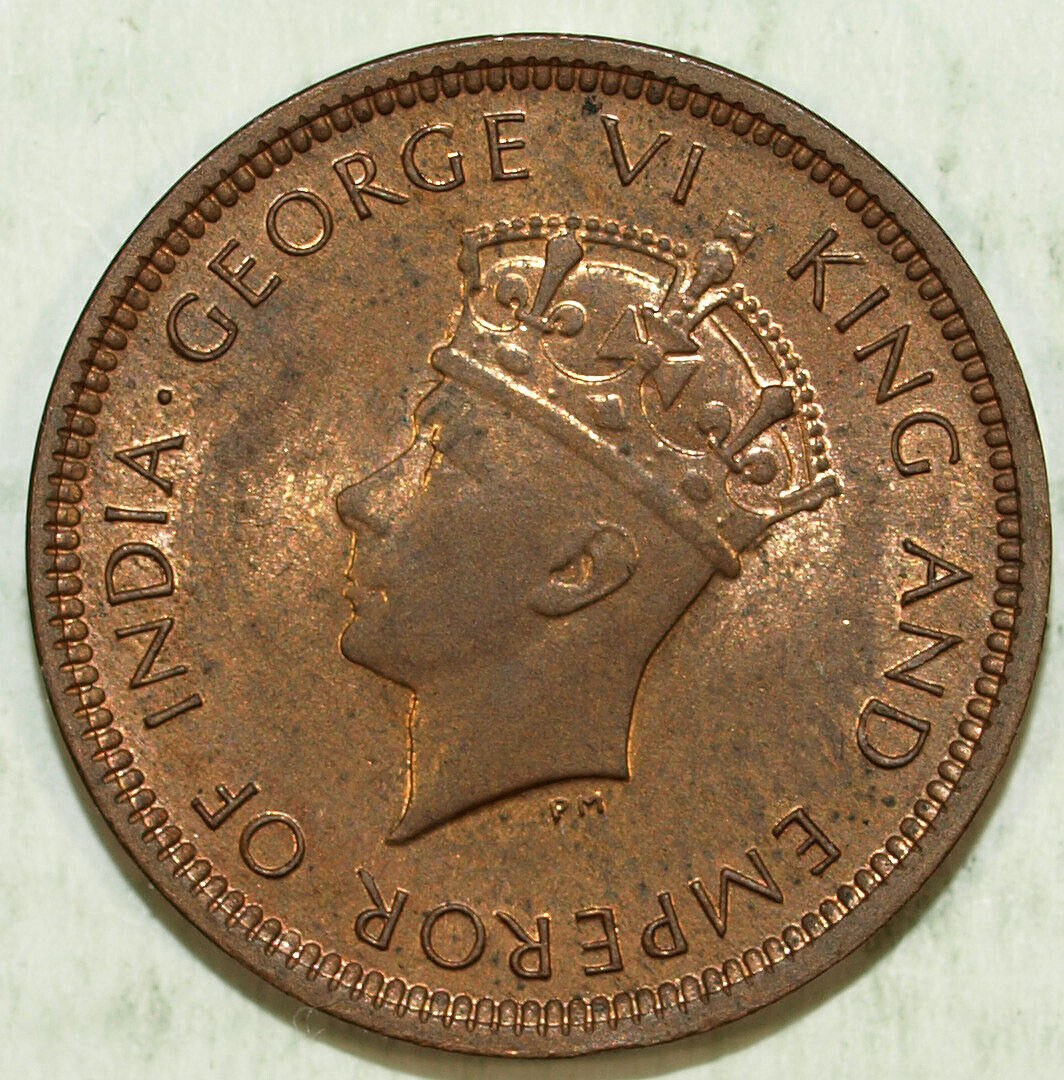 1940 Ceylon Half Cent World Coin ☆☆ Circulated ☆☆ 209