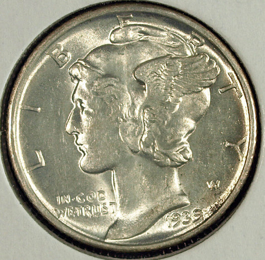 1939 D Mercury Silver Dime ☆☆ UnCirculated ☆☆ Great Set Filler 434