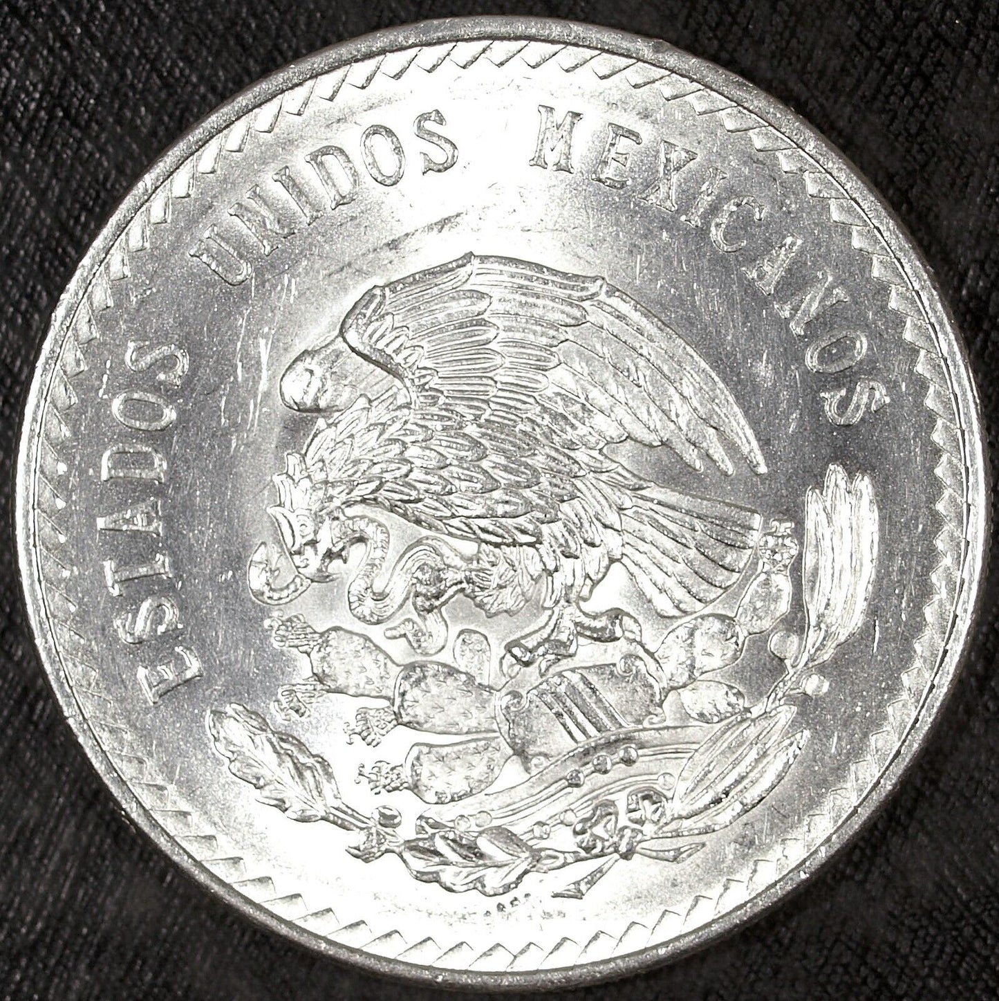 1948 Mexico Cinco 5 Pesos Silver Aztec Cuauhtemoc Uncirculated ☆☆ 622