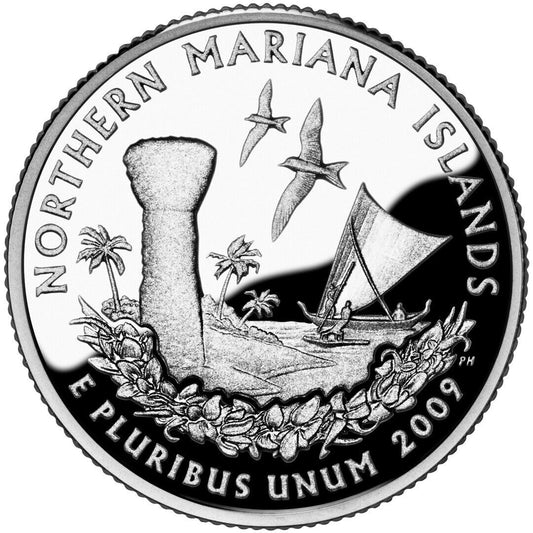2009 S Northern Mariana Islands Clad Proof Quarter ☆☆ US Territories ☆☆