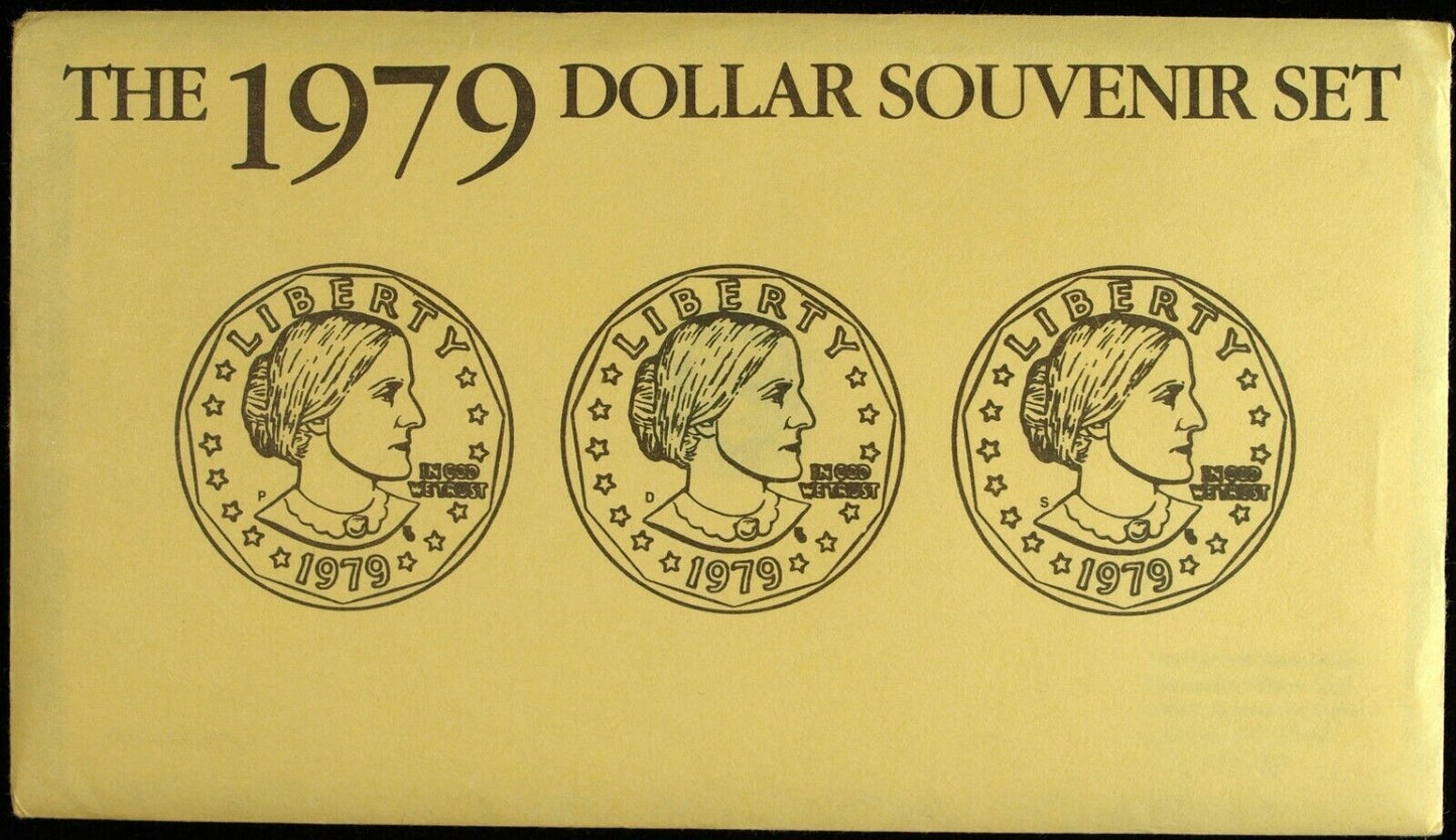 1979 Susan B. Anthony Dollar Souvenir Set ☆☆ Great Collectible ☆☆ 502