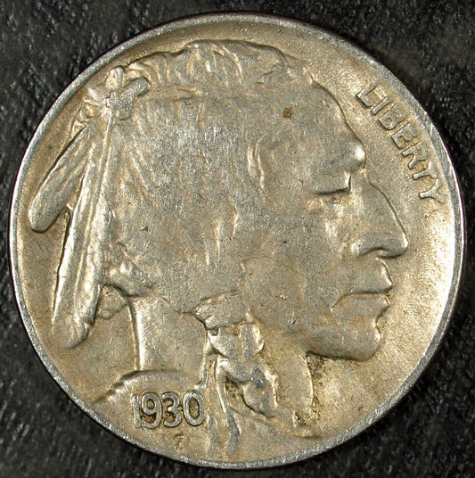 1930 P Buffalo Nickel ☆☆ Circulated ☆☆ Great Book Filler 212