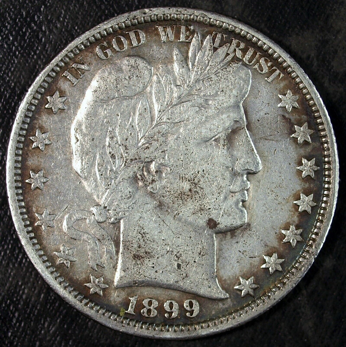 1899 P Barber Silver Half Dollar ☆☆ Circulated Damaged ☆☆ Great For Sets 447